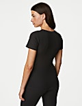2pk Medium Warm Thermal Short Sleeve Pointelle Tops