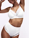 2pk Amelia Lace Cotton Rich Shaping Knickers