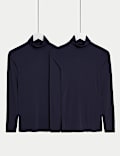 2pk Heatgen™ Thermal Polo Neck Tops