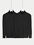 2pk Heatgen™ Thermal Polo Neck Tops