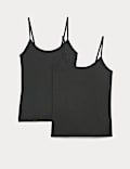 Lot de 2 maillots de corps thermiques Heatgen™ à bretelles