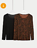 2pk Heatgen™ light Thermal Long Sleeve Tops
