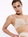 3pk Cotton Rich Wired Balcony Bras A-E