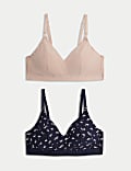 2pk Non Wired Nursing Bras A-E