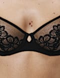 Embrace Embroidered Wired Full Cup Bra A-E