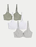3pk Cotton Rich Wired Full Cup Bra A-E