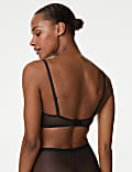 Lace Trim Wired Demi Cup Bra A-E