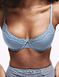 Jasmine Lace Wired Demi Cup Bra A-E