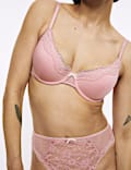 Jasmine Lace Wired Demi Cup Bra A-E