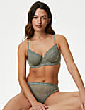 3pk Lace & Mesh Wired Balcony Bras A-E