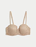 Lace Wired Strapless Bandeau Bra A-E