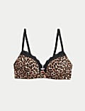 Lace Trim Non-Wired T-Shirt Bra (A-E)