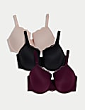 3pk Wired Full Cup Bras F-H
