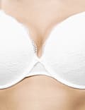 Jasmine Lace Wired Plunge Bra F-H