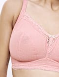 Jasmine Lace Trim Non Wired Bralette F+
