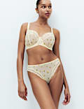 Printed Mesh Wired Extra Support Bra (F+)