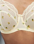Printed Mesh Wired Extra Support Bra (F+)