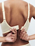Printed Mesh Wired Extra Support Bra (F+)