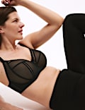 Soutien-gorge en tulle à maintien optimal avec armatures, bonnets F à J