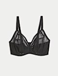 Soutien-gorge en tulle à maintien optimal avec armatures, bonnets F à J
