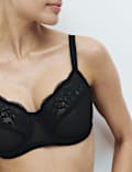 Jasmine Lace Wired Minimiser Bra (C-H)