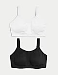 2pk Ultimate Support Non Wired Sports Bras (A-H)
