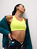 Soutien-gorge sport réversible à impact moyen sans couture