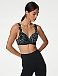 Soutien-gorge de sport invisible à maintien moyen et motif hybride (bonnets A à E)