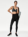 Soutien-gorge de sport invisible à maintien moyen et motif hybride (bonnets A à E)