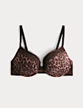 Jasmine Lace Wired Push-Up Plunge Bra (A-E)