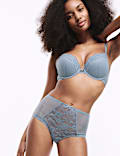 Jasmine Lace Wired Push Up Plunge Bra (A-E)
