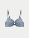 Jasmine Lace Wired Push Up Plunge Bra (A-E)