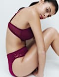 Jasmine Lace Wired Push Up Plunge Bra (A-E)