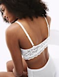Corpiño sin aros con encaje para copas A-E
