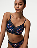 Lace Printed Non Wired Bralette A-E