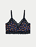 Lace Printed Non Wired Bralette A-E