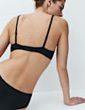 3 Pack Cotton Rich Non Wired Plunge Bras (A-E)