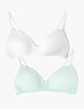 2pk Padded Full Cup First Bras AA-D