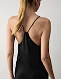 Satin Strappy Long Chemise