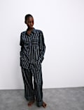 Pure Cotton Striped Pyjama Set