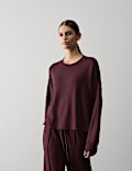 Lounge-Sweatshirt aus Scuba-Jersey