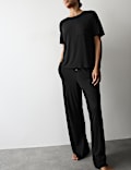 Pantalon de pyjama en jersey coupe large