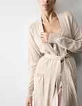 Lounge Knit Wrap with Cashmere