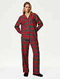 Women's Checked Family Christmas Pyjama Set