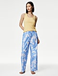 Cotton Rich Ribbed Printed Pyjama Set