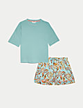 Cotton Modal Printed Shortie Set