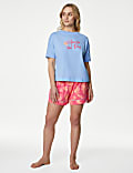 Shortie-Set aus reiner Baumwolle „Squeeze The Day“