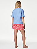 Ensemble shorty 100&nbsp;% coton avec texte «&nbsp;Squeeze The Day&nbsp;»