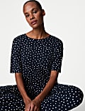 Cotton Modal Polka Dot Pyjama Set