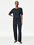 Cotton Modal Polka Dot Pyjama Set